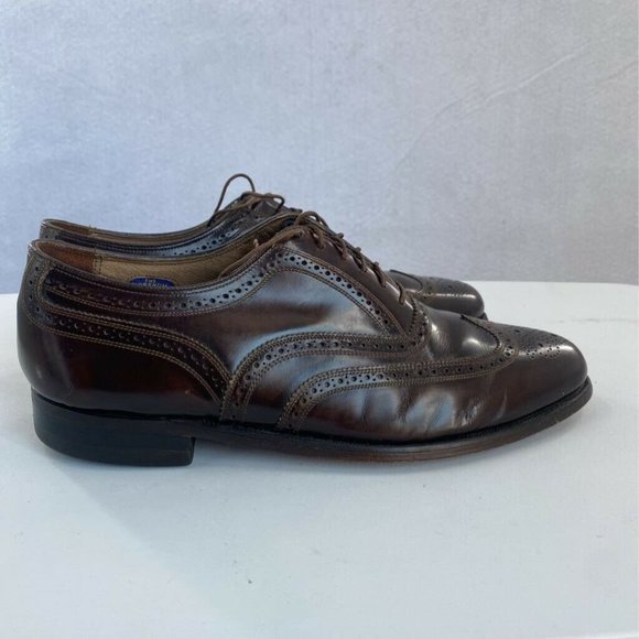 Florsheim Mens Oxford Dress Shoes Brown Almond Toe main image 9